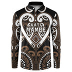 Custom Aotearoa Kati Mamoe Button Sweatshirt Maori Tribal Pattern