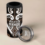 Custom Aotearoa Kati Mamoe 4 in 1 Can Cooler Tumbler Maori Tribal Pattern