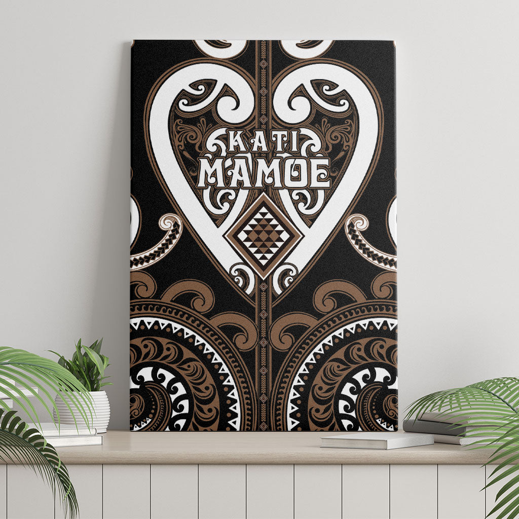 Aotearoa Kati Mamoe Canvas Wall Art Maori Tribal Pattern