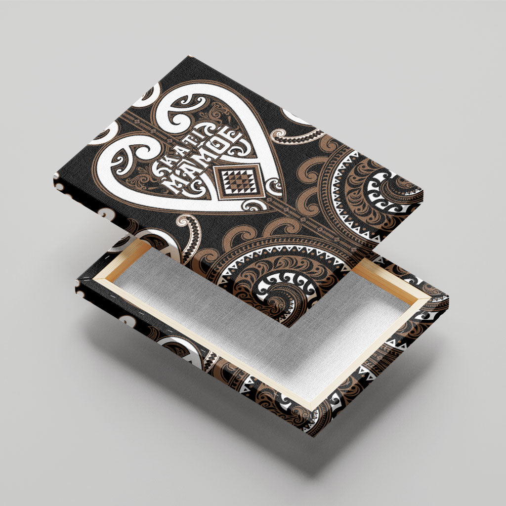 Aotearoa Kati Mamoe Canvas Wall Art Maori Tribal Pattern