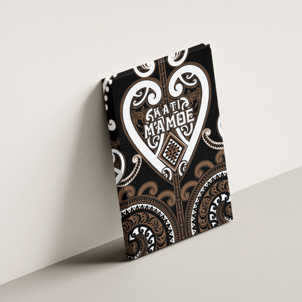 Aotearoa Kati Mamoe Canvas Wall Art Maori Tribal Pattern