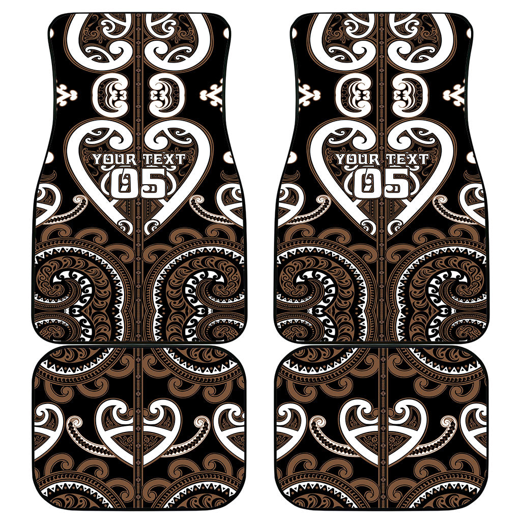 Custom Aotearoa Kati Mamoe Car Mats Maori Tribal Pattern