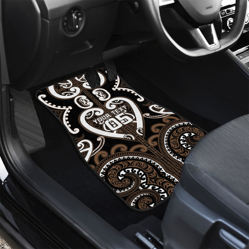 Custom Aotearoa Kati Mamoe Car Mats Maori Tribal Pattern