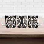 Custom Aotearoa Kati Mamoe Ceramic Mug Maori Tribal Pattern