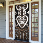 Custom Aotearoa Kati Mamoe Door Cover Maori Tribal Pattern