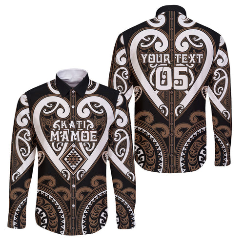 Custom Aotearoa Kati Mamoe Family Matching Summer Maxi Dress and Hawaiian Shirt Maori Tribal Pattern