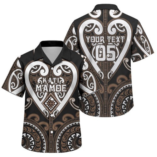 Custom Aotearoa Kati Mamoe Family Matching Summer Maxi Dress and Hawaiian Shirt Maori Tribal Pattern