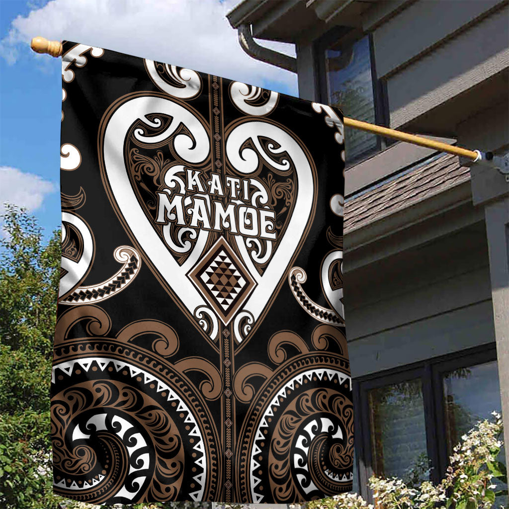 Aotearoa Kati Mamoe Garden Flag Maori Tribal Pattern
