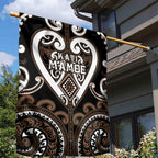 Aotearoa Kati Mamoe Garden Flag Maori Tribal Pattern
