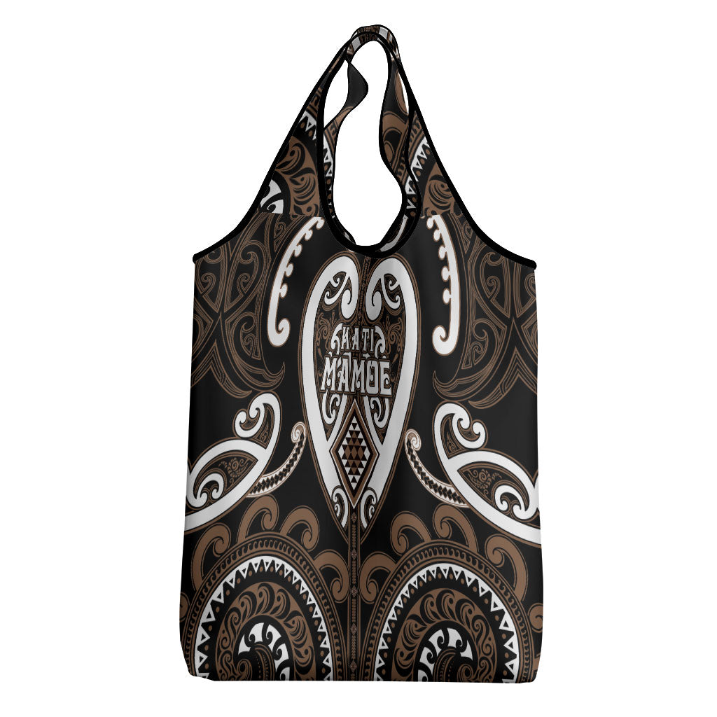 Aotearoa Kati Mamoe Grocery Bag Maori Tribal Pattern