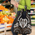 Aotearoa Kati Mamoe Grocery Bag Maori Tribal Pattern