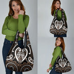 Aotearoa Kati Mamoe Grocery Bag Maori Tribal Pattern