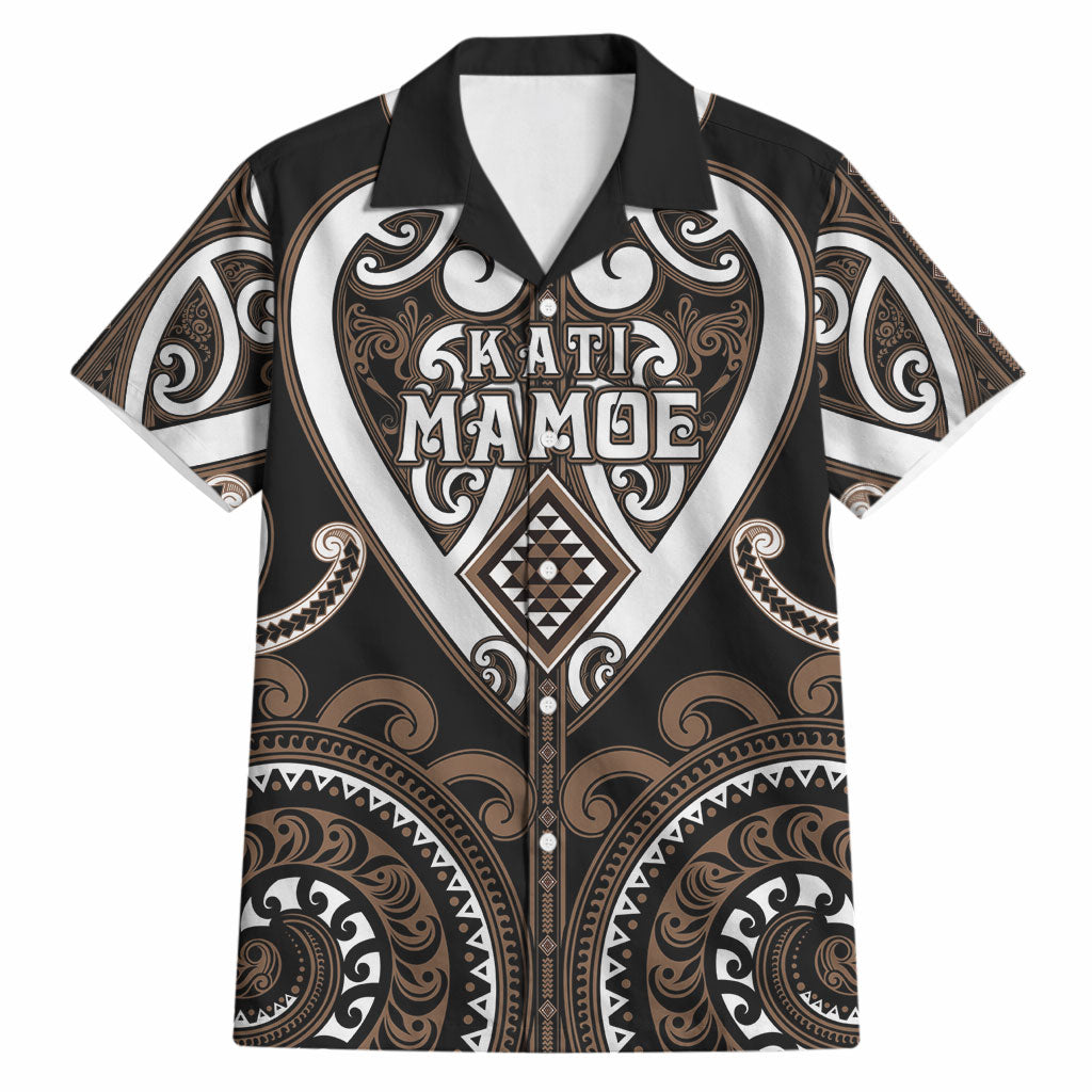 Custom Aotearoa Kati Mamoe Hawaiian Shirt Maori Tribal Pattern