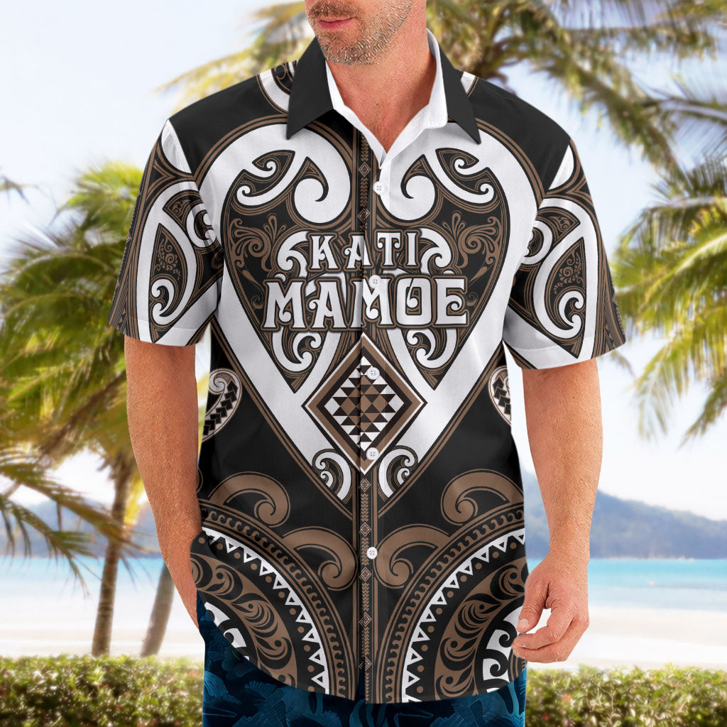 Custom Aotearoa Kati Mamoe Hawaiian Shirt Maori Tribal Pattern