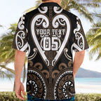 Custom Aotearoa Kati Mamoe Hawaiian Shirt Maori Tribal Pattern