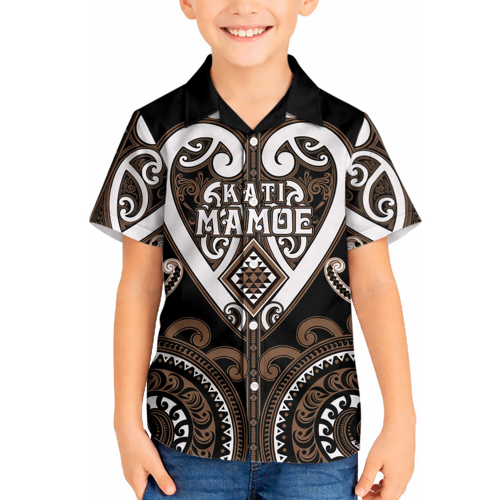 Custom Aotearoa Kati Mamoe Hawaiian Shirt Maori Tribal Pattern