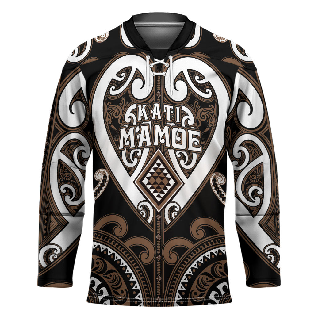 Custom Aotearoa Kati Mamoe Hockey Jersey Maori Tribal Pattern