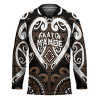 Custom Aotearoa Kati Mamoe Hockey Jersey Maori Tribal Pattern