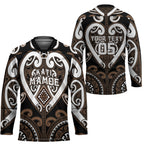 Custom Aotearoa Kati Mamoe Hockey Jersey Maori Tribal Pattern