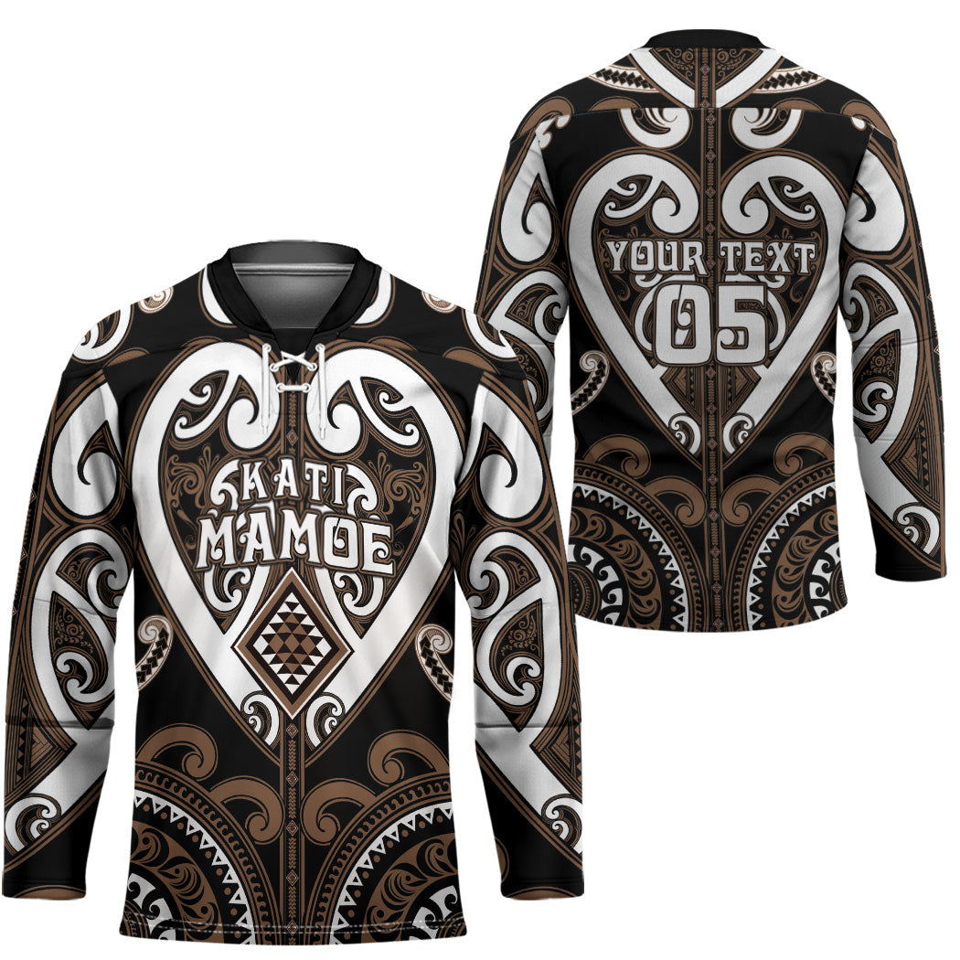 Custom Aotearoa Kati Mamoe Hockey Jersey Maori Tribal Pattern