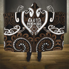 Aotearoa Kati Mamoe Hooded Blanket Maori Tribal Pattern