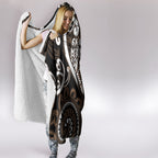 Aotearoa Kati Mamoe Hooded Blanket Maori Tribal Pattern