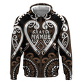 Custom Aotearoa Kati Mamoe Hoodie Maori Tribal Pattern