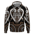 Custom Aotearoa Kati Mamoe Hoodie Maori Tribal Pattern