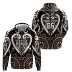 Custom Aotearoa Kati Mamoe Hoodie Maori Tribal Pattern