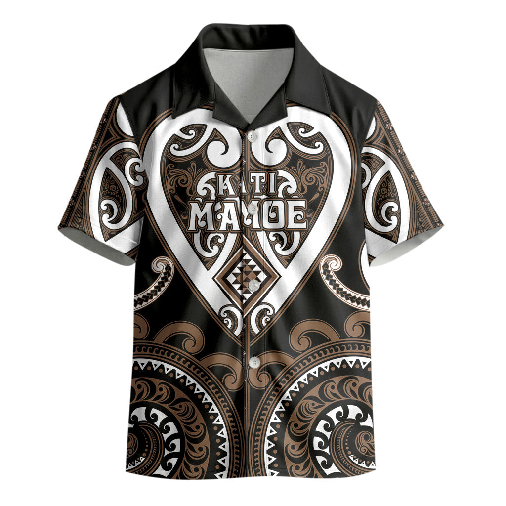 Custom Aotearoa Kati Mamoe Kid Hawaiian Shirt Maori Tribal Pattern