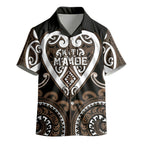 Custom Aotearoa Kati Mamoe Kid Hawaiian Shirt Maori Tribal Pattern