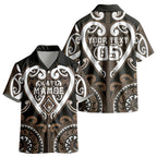 Custom Aotearoa Kati Mamoe Kid Hawaiian Shirt Maori Tribal Pattern
