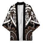 Custom Aotearoa Kati Mamoe Kimono Maori Tribal Pattern
