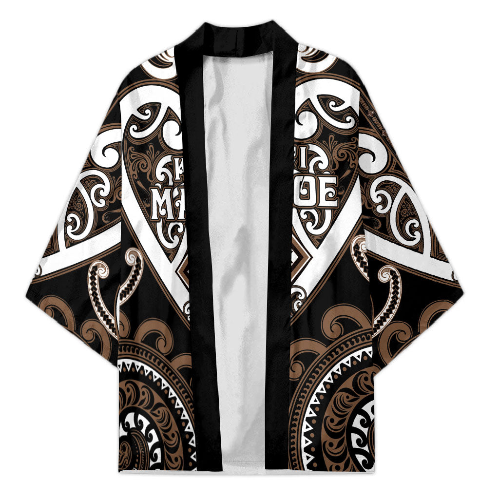 Custom Aotearoa Kati Mamoe Kimono Maori Tribal Pattern