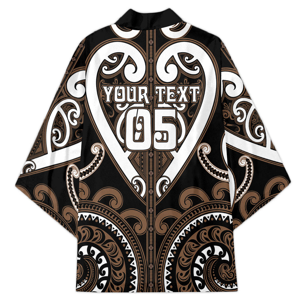 Custom Aotearoa Kati Mamoe Kimono Maori Tribal Pattern
