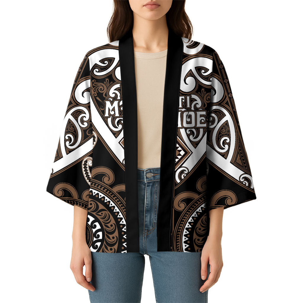 Custom Aotearoa Kati Mamoe Kimono Maori Tribal Pattern