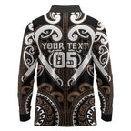 Custom Aotearoa Kati Mamoe Long Sleeve Polo Shirt Maori Tribal Pattern