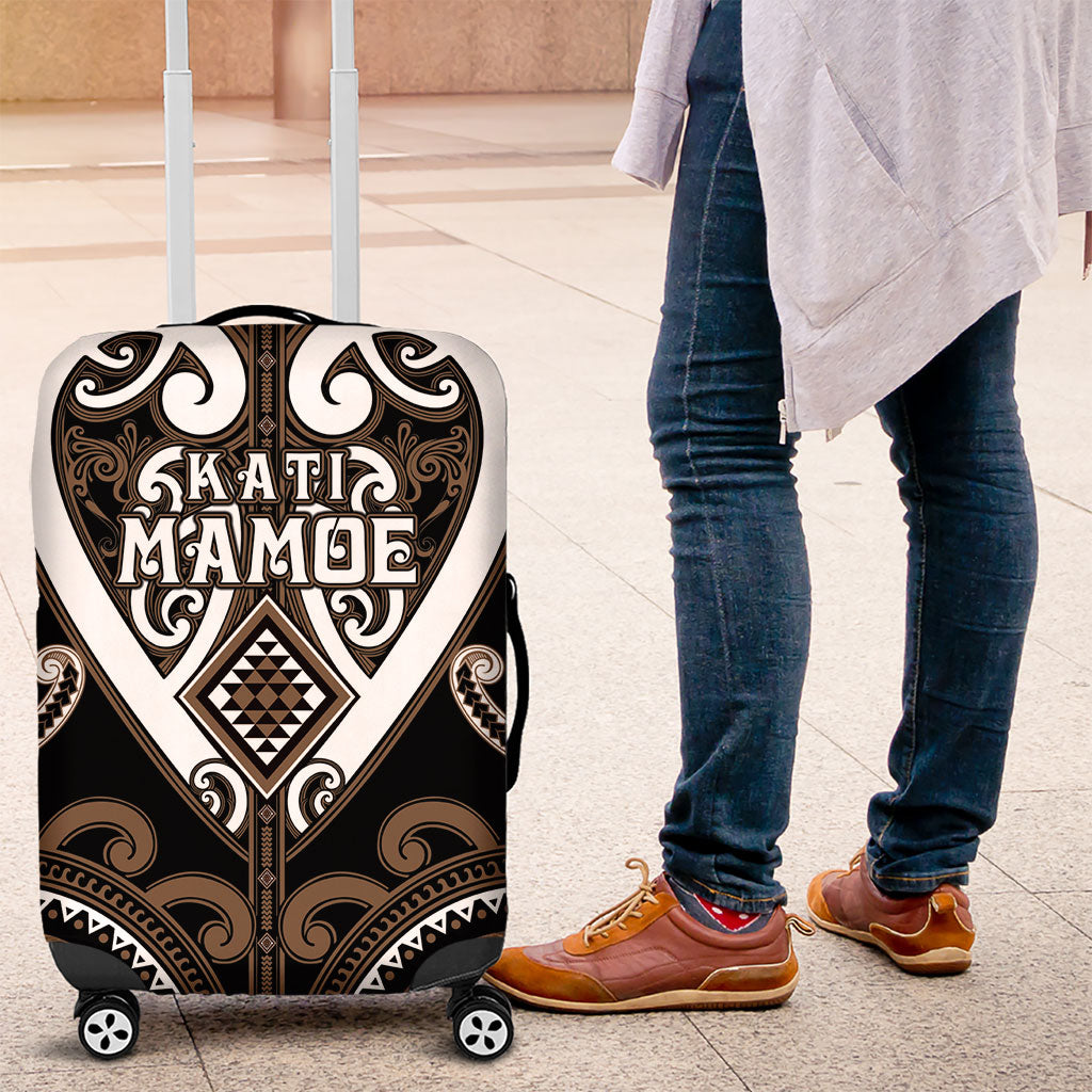 Aotearoa Kati Mamoe Luggage Cover Maori Tribal Pattern
