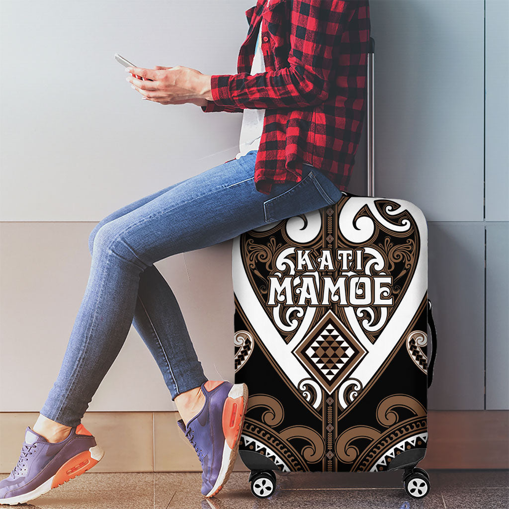 Aotearoa Kati Mamoe Luggage Cover Maori Tribal Pattern