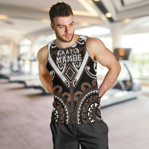 Custom Aotearoa Kati Mamoe Men Tank Top Maori Tribal Pattern