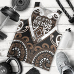 Custom Aotearoa Kati Mamoe Men Tank Top Maori Tribal Pattern