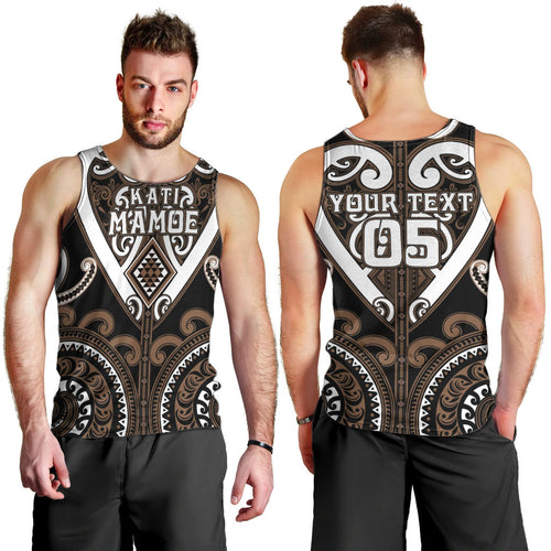 Custom Aotearoa Kati Mamoe Men Tank Top Maori Tribal Pattern