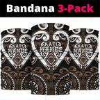 Aotearoa Kati Mamoe Neck Gaiter Maori Tribal Pattern
