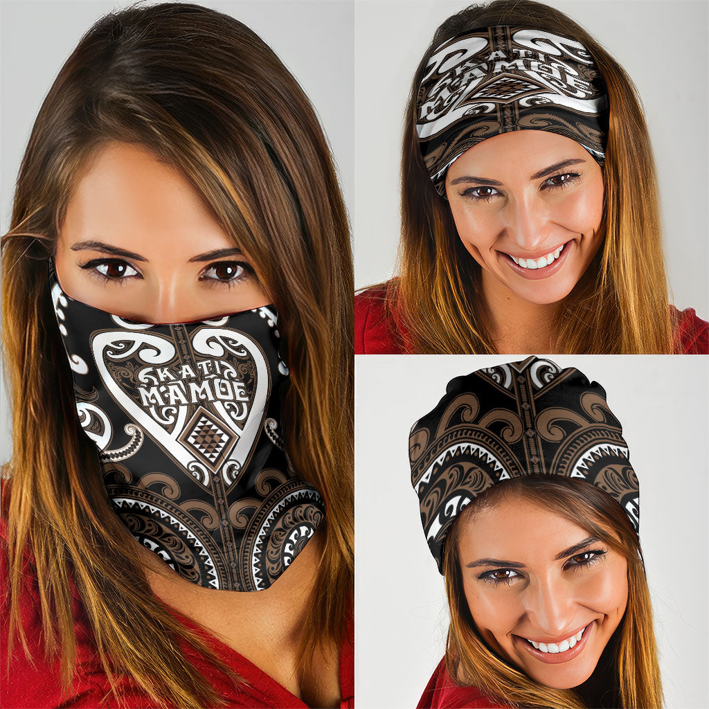 Aotearoa Kati Mamoe Neck Gaiter Maori Tribal Pattern