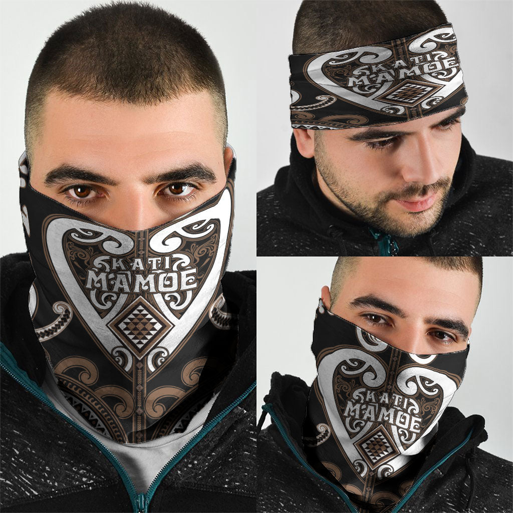 Aotearoa Kati Mamoe Neck Gaiter Maori Tribal Pattern