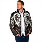 Custom Aotearoa Kati Mamoe Padded Jacket Maori Tribal Pattern