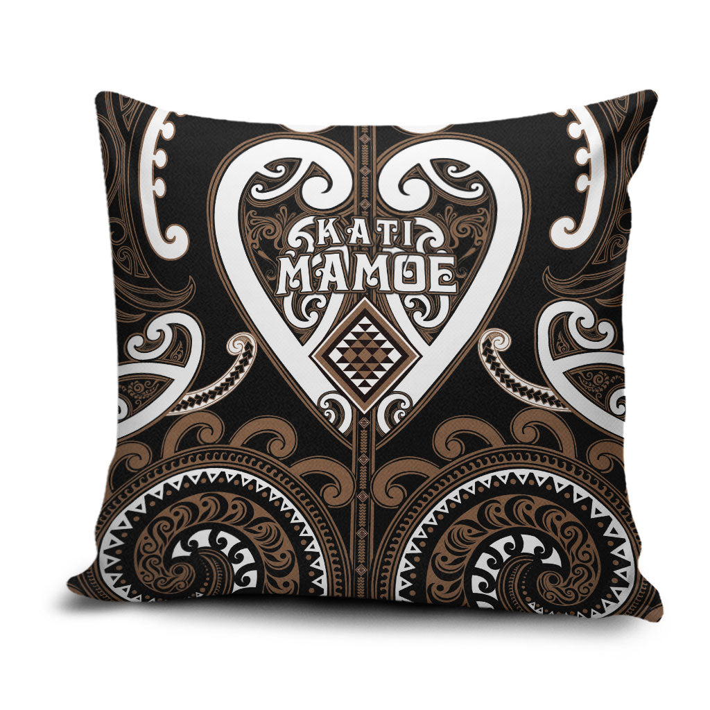 Aotearoa Kati Mamoe Pillow Cover Maori Tribal Pattern