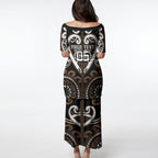 Custom Aotearoa Kati Mamoe Puletasi Maori Tribal Pattern