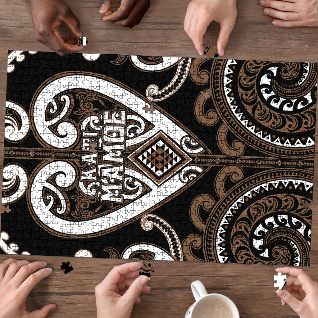 Aotearoa Kati Mamoe Puzzle Maori Tribal Pattern