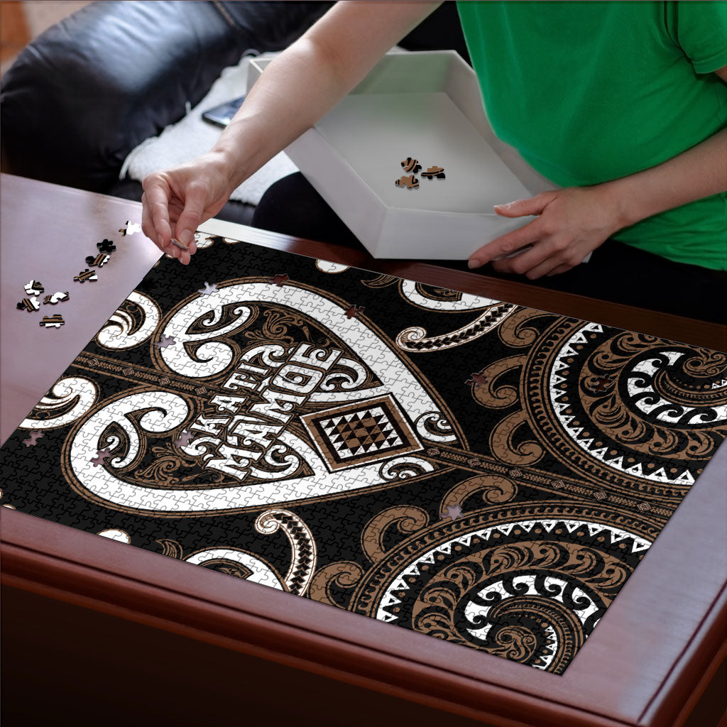 Aotearoa Kati Mamoe Puzzle Maori Tribal Pattern